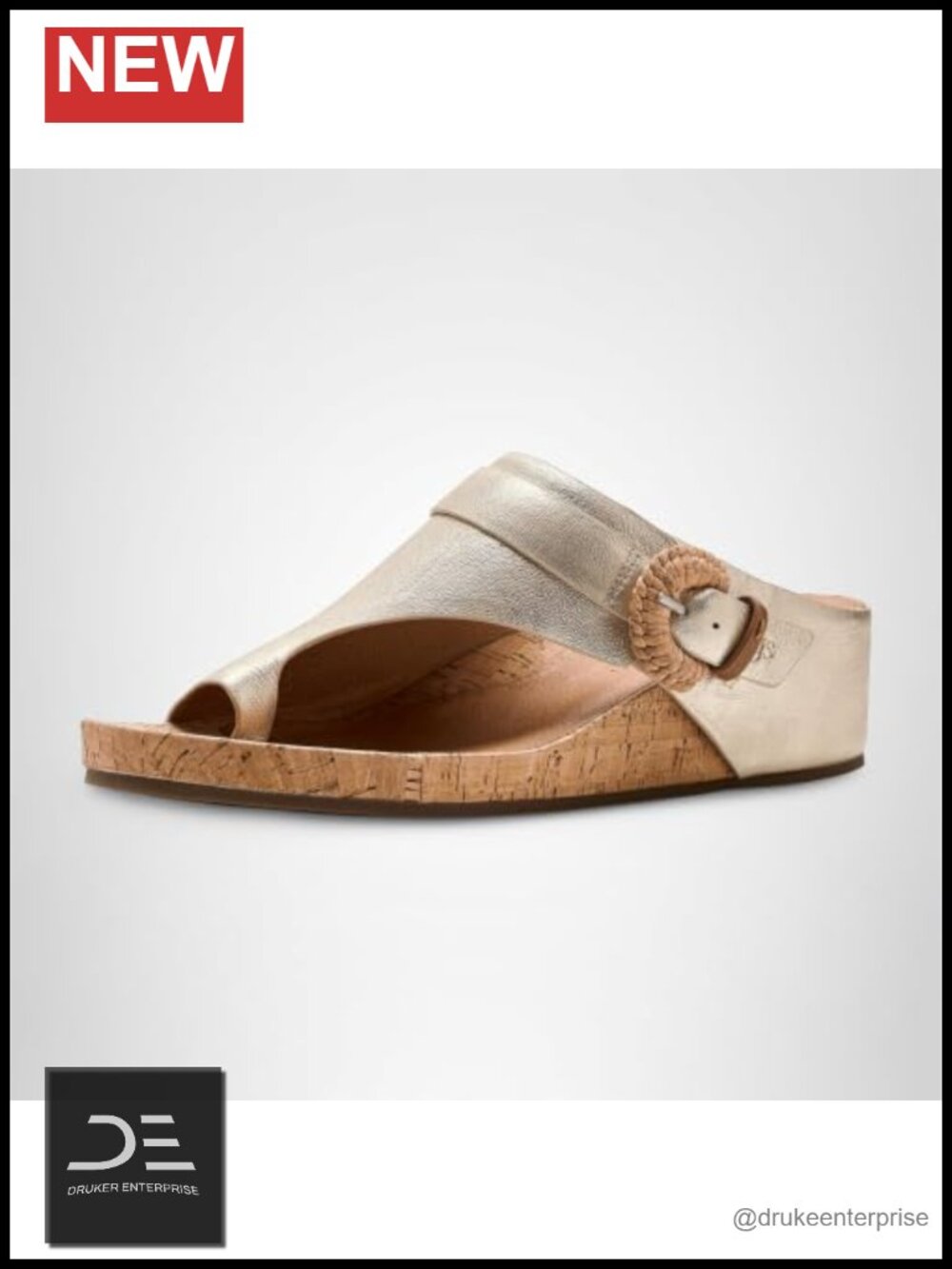 Womens Suede Leather Asymmetrical Strap Wedge Sandal Slip On Lightweight